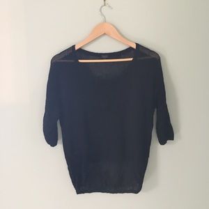 Babaton black sweater, made with silk.